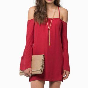 Tobi Take me Back Burgundy Dress